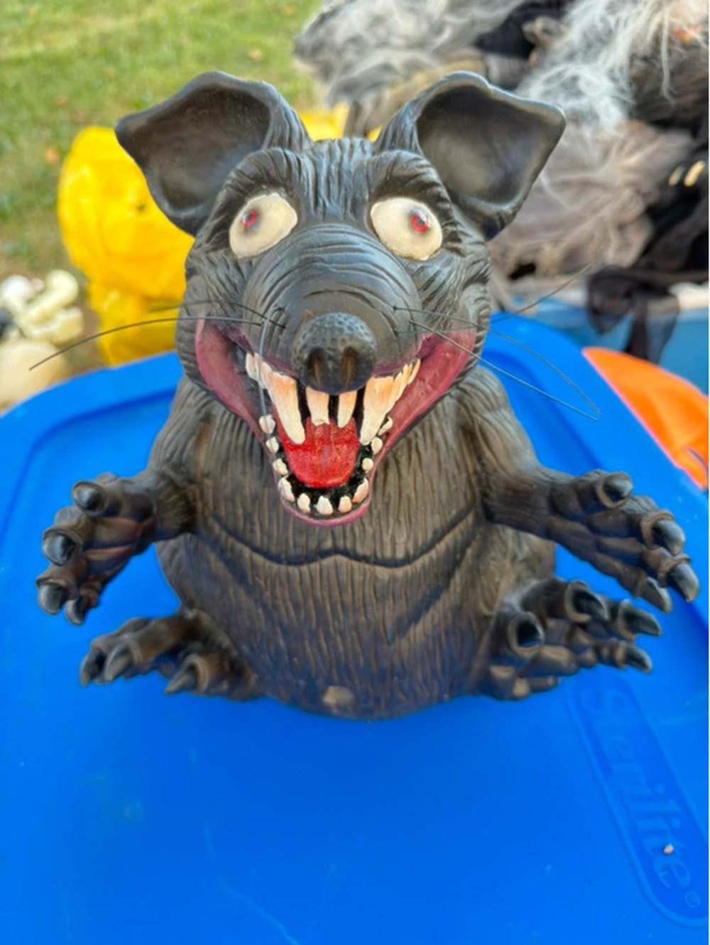 Seasons by Zauder's Halloween Prop Soft Rubber Foam Rat